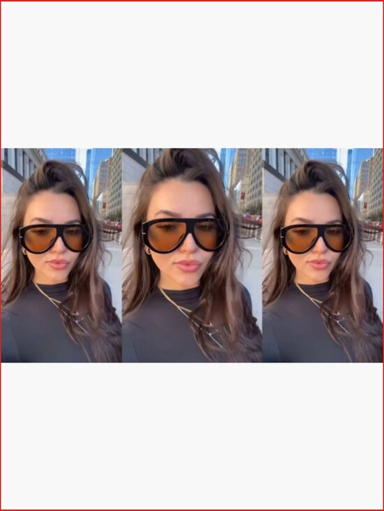Oversized Aviator Sunglasses UV400 Protection Retro Trendy Big Shades Driving
